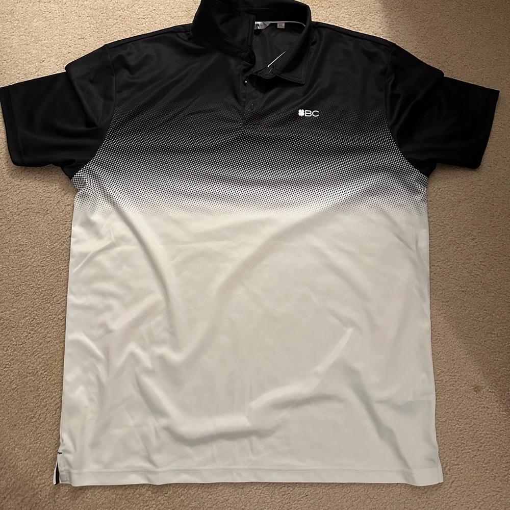 Live Lucky Black Clover Golf Polo XXL